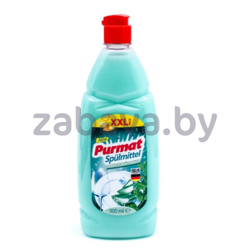 Бальзам для мытья посуды Purmat Aloe + Gruner Tee, 900 мл