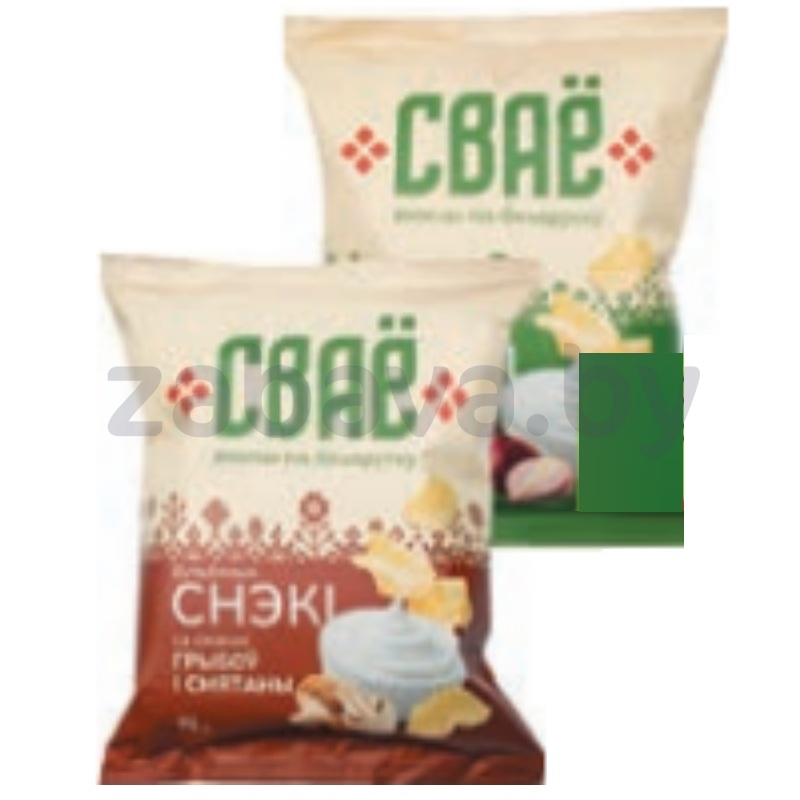 Снеки «Сваё», сметана-лук или грибы со сметаной, 75 г