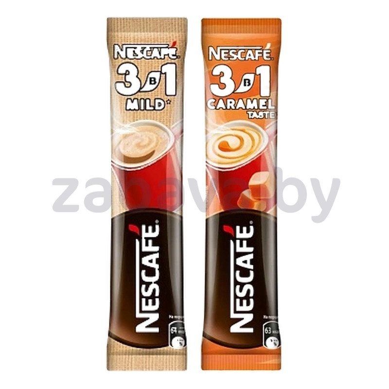 Напиток кофейный Nescafe 3 в 1, мягкий или карамель, 14,5 г