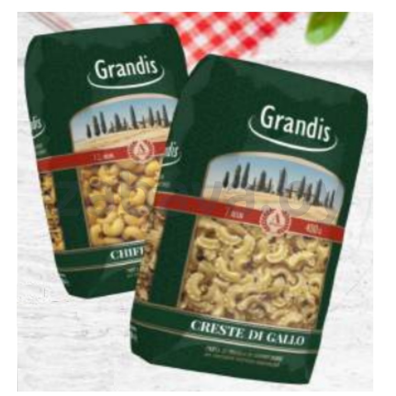 Макаронные изделия Grandis, 450 г, в ассорт.