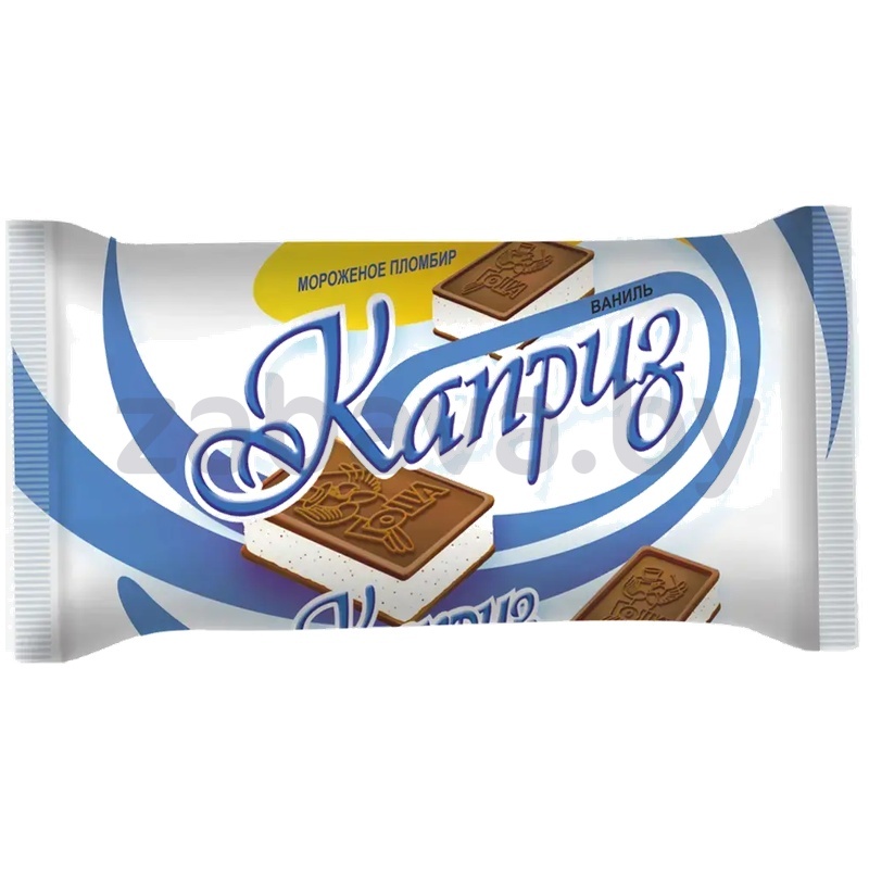 Мороженое пломбир «Каприз», ваниль, «Морозпродукт», 90 г