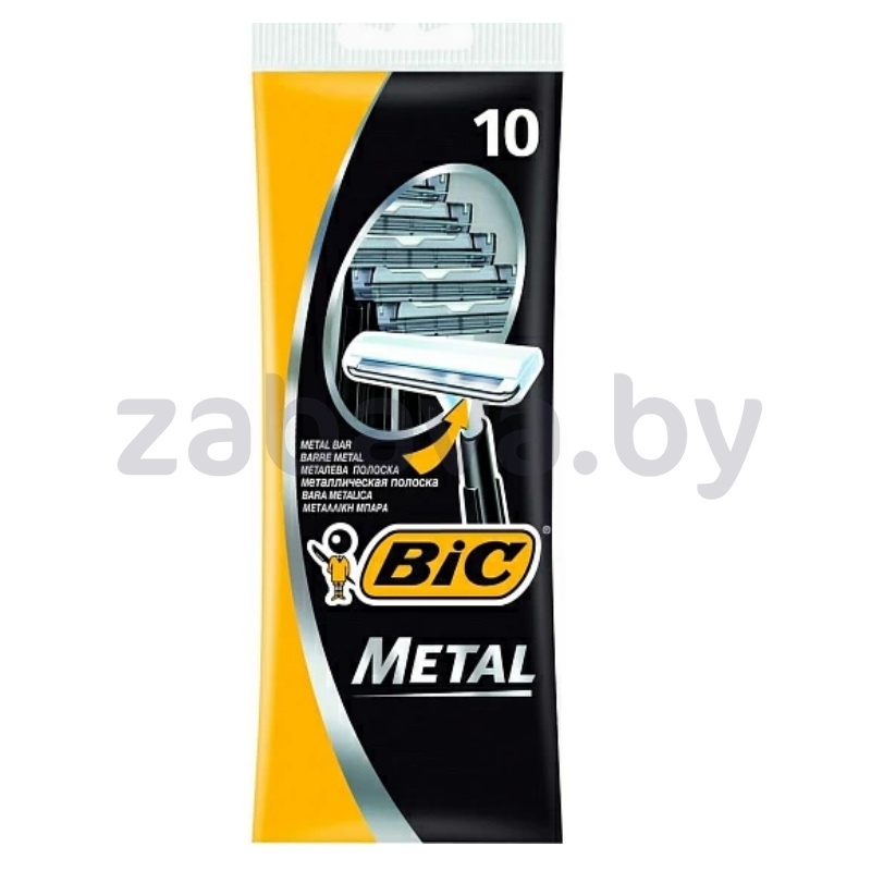 Бритвенный станок Bic Metal муж., 10 шт.