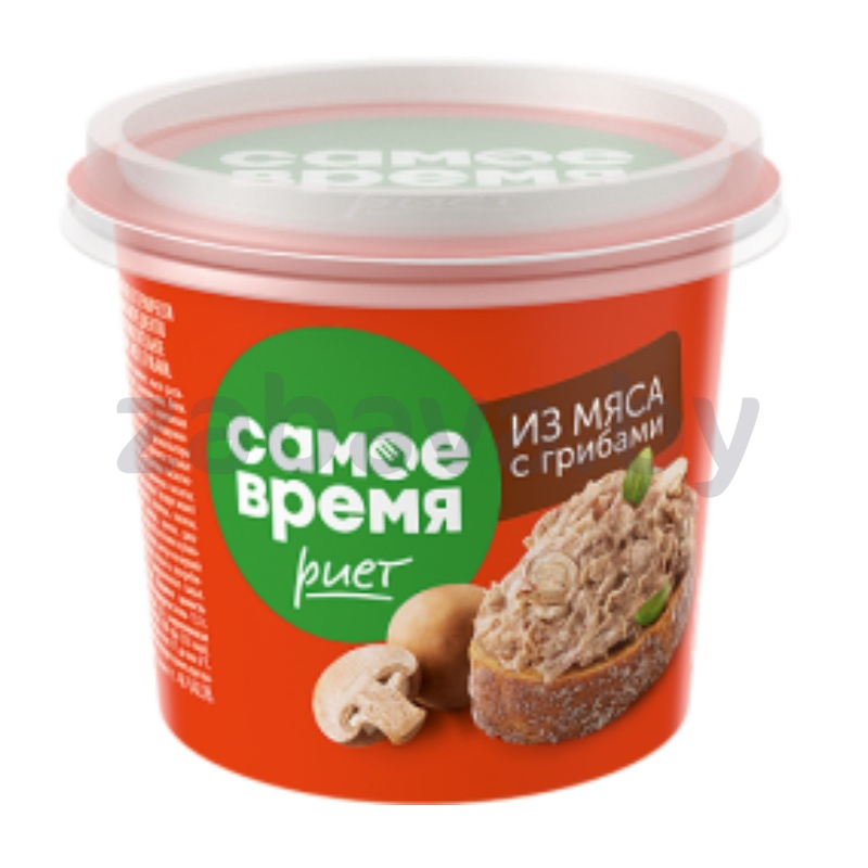 Паста мясная риет «Санта Бремор» «Самое время», с грибами, 150 г