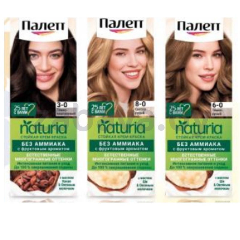 Стойкая крем-краска «Палетт» Naturia для волос