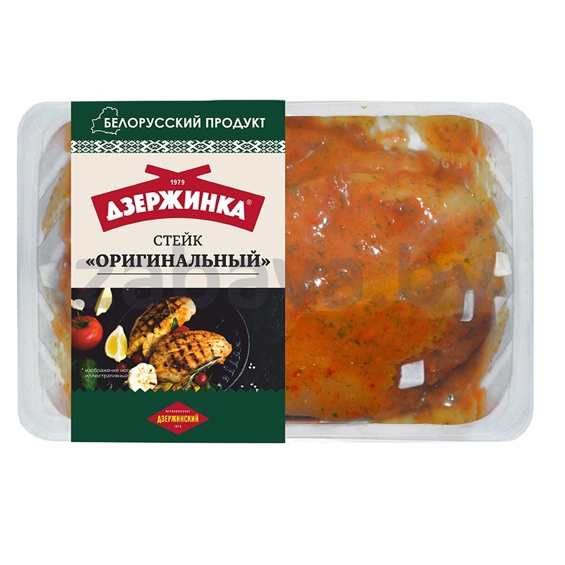 Стейк «Оригинальный», м/пт, п/ф, охл., 700 г, АК «Дзержинский»