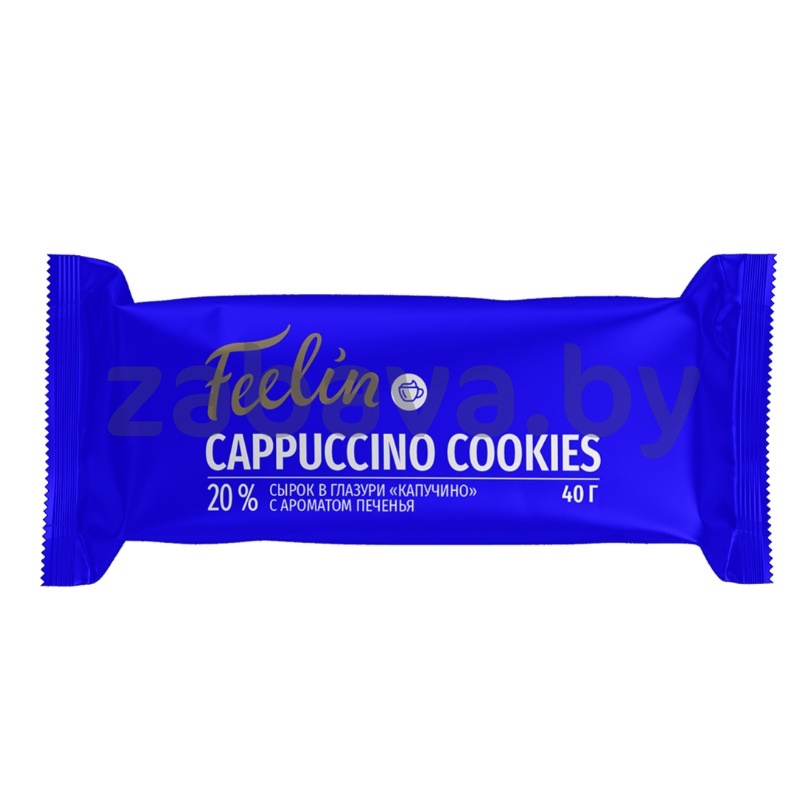 Сырок творожный Feelin, капучино-печенье, 20%, 40 г