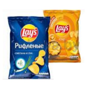 Чипсы Lay`s, сметана и лук или сыр, 140 г