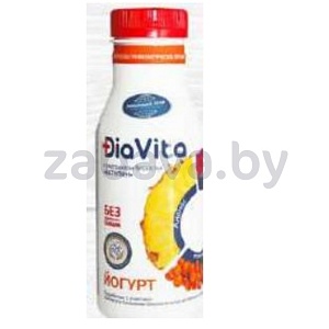 Йогурт Dia Vita, береста-ананас-облепиха, 1,5%, 280 г