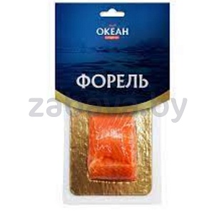 Форель радужная «Океан в подарок», филе-кусок с кожей, подкопч., 200 г