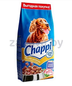 Сухой корм Chappi для собак, Мясное изобилие, 1 кг