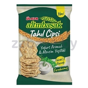 Чипсы зерновые Ulker, с картоф., йогурт и зелень, 50 г