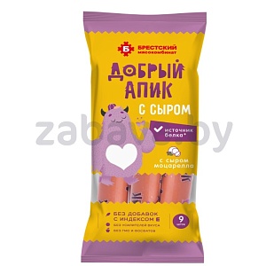 Сосиски «Добрый Апик», в/с, «Бресткий» МК, 320 г
