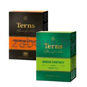 Чай Terns листов., 100 г, черн. Premium Ceylon или зелен. Green Fantasy