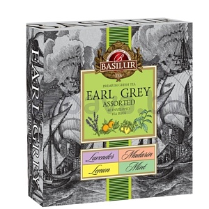 Чай черный Basilur Earl Grey, «Коллекция Эрл Грей», ассорти, 40 конв.