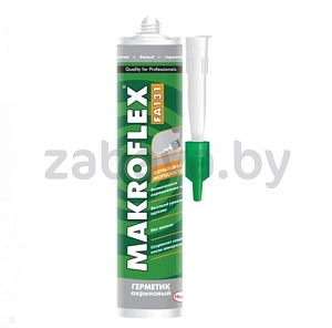 Герметик Makroflex FX130, белый, акриловый, 280 мл, 450 г