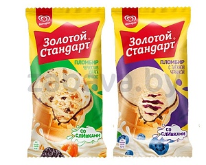Мороженое пломбир «Золотой стандарт», в ассортименте