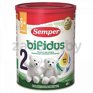 Смесь Semper Bifidus 2, сухая молочная, 400 г