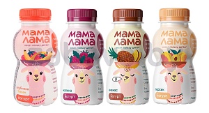 Йогурт «Мама Лама», 2,5%, 200 г, в ассортименте