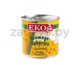 Кукуруза, горошек EKO, 420/340 г