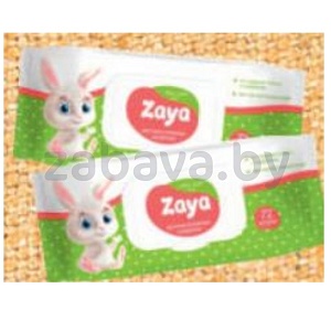 Салфетки детские влажные Zaya, 72 шт.