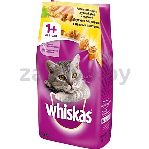 Корм Whiskas, 1,9 кг, в ассортименте