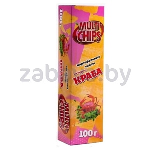 Чипсы картоф. Multichips, краб, 100 г
