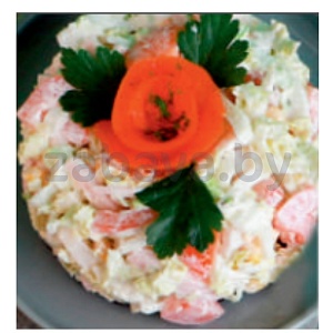 Салат из пекинской капусты с ветчиной, 1 кг