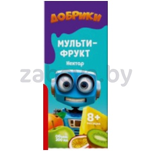 Нектар «Добрики», мультифрукт, 0,2 л