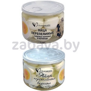 Яйца перепелиные варен. в маринаде или с приправой, «Солигорская» ПФ, 150 г