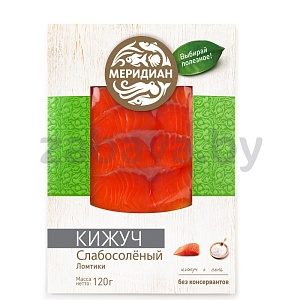 Кижуч «Меридиан», ломтики с/с, 120 г