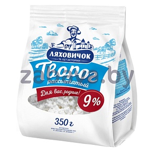 Творог «Ляховичок», рассыпчатый, 9%, 350 г