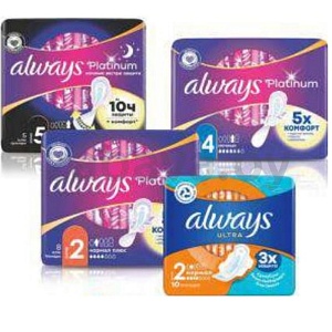 Прокладки Always, 5/6/7/8/10 шт.