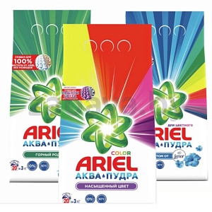 Порошок стиральный Ariel, 3 кг, в ассортименте