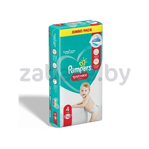 Подгузники-трусики Pampers Pants, 52/46/42/38/34 шт.