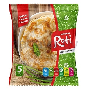 Лепешка Roti с зеленым луком, 450 г
