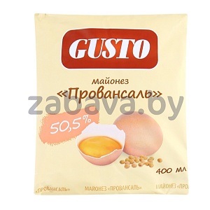 Майонез Gusto «Провансаль», 50,5%, 400 мл