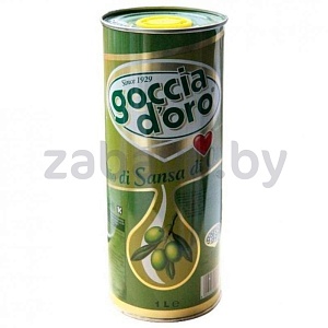 Масло оливковое Goccia D’oro Sansa, рафинированное с добавл. нерафинир., 1 л
