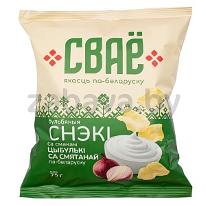 Снеки «Сваё», сметана-лук, 75 г