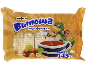 Вафли «Витоша» со вкусом фундука, 143 г