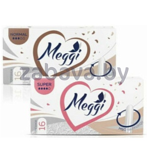 Тампоны Meggi, Normal или Super, 16 шт.