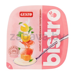 Салат Gusto, с крабовыми палочками, 250 г