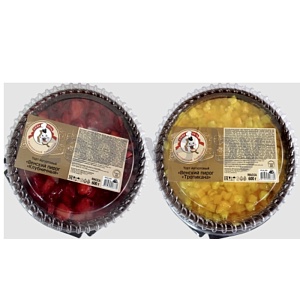 Торт йогуртный «Люба печь» «Венский пирог» клубн./тропикана, 600 г