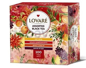 Набор чая Lovare «Ассорти», 100 пакетиков
