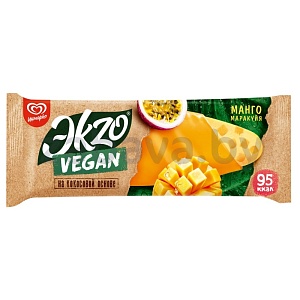 Мороженое Эkzo Vegan, манго-маракуйя, РФ, 70 г