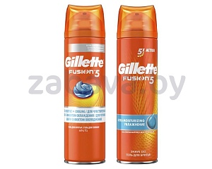 Гель для бритья Gillette в ассортименте, 200 мл