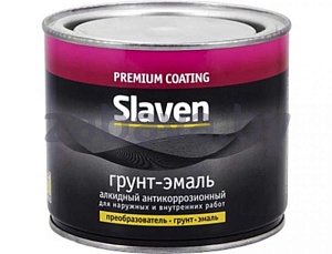 Грунт-эмаль по ржавчине Slaven, 0,5 кг, в ассортименте