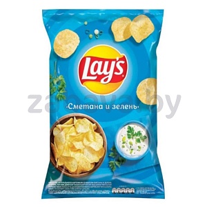 Чипсы Lay’s, 140 г, сметана и зелень