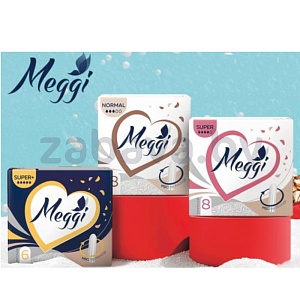 Тампоны Meggi, 6/8 шт., в ассорт., 3 шт.