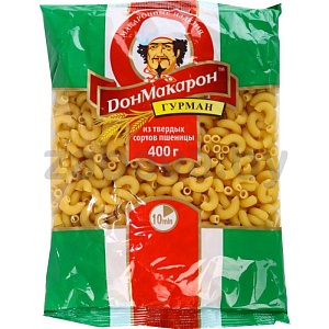 Макароны «Дон Макарон», рожки рифленые, 400 г