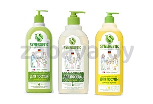 Средство для мытья посуды Synergetic, в ассортименте, 0,5 л